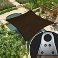 thumbnail image 1 of Amgo 16' x 48' Brown Rectangle/Square Super Ring Sun Shade Sail Order To Make UPF50+ AGSRR Canopy Awning Shades for Patio, 98% UV Blockage, Commercial Standard Heavy Duty - 260 GSM (We Customize), 1 of 8