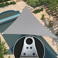 thumbnail image 1 of Amgo 22' x 40' x 45.65' grey Triangle Super Ring Sun Shade Sail Order To Make UPF50+ AGSRT Canopy Awning Shades for Patio, 98% UV Blockage, Commercial Standard Heavy Duty - 260 GSM (We Customize), 1 of 9