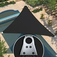 thumbnail image 1 of Amgo 26' x 41' x 48.55' black Triangle Super Ring Sun Shade Sail Order To Make UPF50+ AGSRT Canopy Awning Shades for Patio, 98% UV Blockage, Commercial Standard Heavy Duty - 260 GSM (We Customize), 1 of 9
