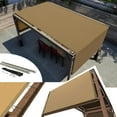 thumbnail image 1 of Amgo 4' W x 23' L Sandbeige Pergola UPF50 Sun Shade Canopy Replacement Cover with Stainless Steel Weighted Rods, 95% UV Blockage, Commercial Grade 260 GSM for Outdoor Patio (We Make Custom Size), 1 of 7