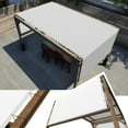 thumbnail image 1 of Amgo 8' W x 9' L White Pergola UPF50 Sun Shade Canopy Replacement Cover with Stainless Steel Weighted Rods, 95% UV Blockage, Commercial Grade 260 GSM for Outdoor Patio (We Make Custom Size), 1 of 7
