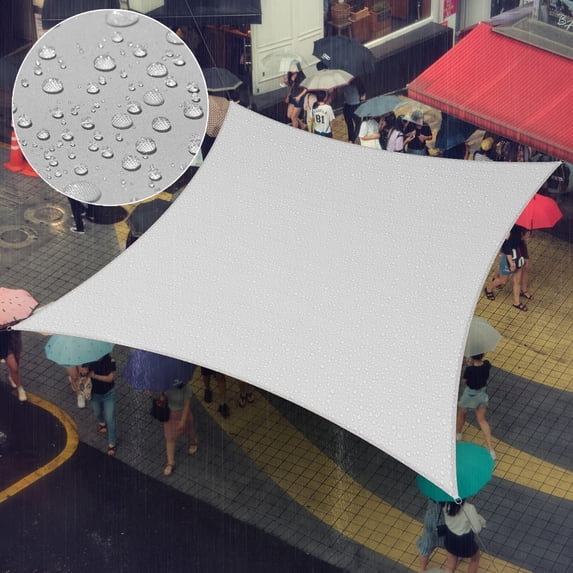 Amgo 8' x 11' Custom Size Grey Rectangle Square Waterproof Sun Shade Sail Order To Make UPF50+ AMWTPS9.5 Canopy Awning, 98% UV Blockage Water Resistant, Backyard Patio Garden (We Customize)