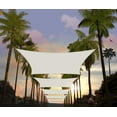 thumbnail image 1 of Amgo Custom Size 19' x 24' White Rectangle Square Sun Shade Sail UPF50+ AGTAPR0810, Order To Make Canopy Awning, 95% UV Blockage, Water & Air Permeable, Commercial and Residential (We Customize), 1 of 9