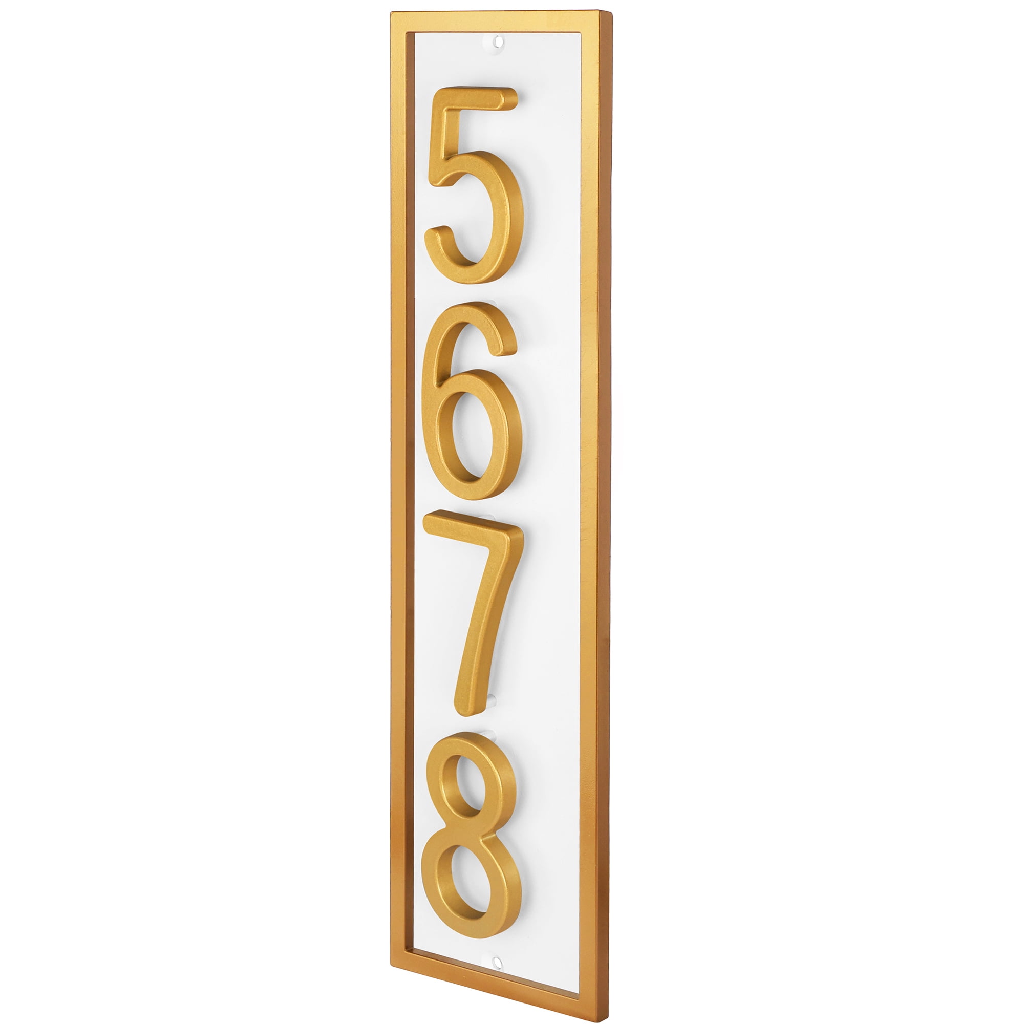 Floating Sign Custom Amgo Personalized Floating House Numbers Sign, Custom Modern Address ...
