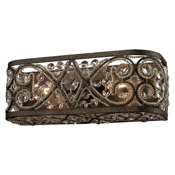 11585/2-Elk Home-Amherst - 2 Light Bath Vanity in Traditional Style with Victorian and Luxe/Glam inspirations - 5 Inches tall and 14 inches wide