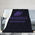 thumbnail image 1 of Amherst College Logos Fleece Blanket, Very Soft Microfiber Flannel Blanket for Couch Warm and Cozy for All Seasons, 1 of 6