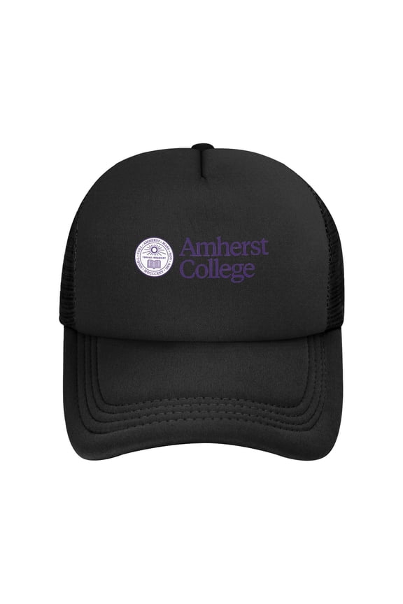 Amherst College Solid Color Lightweight Adult Mesh Baseball Cap