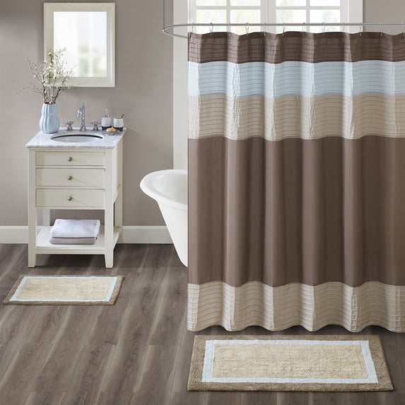 Madison Park Amherst Cotton Tufted Bath Rug 27x45", Blue