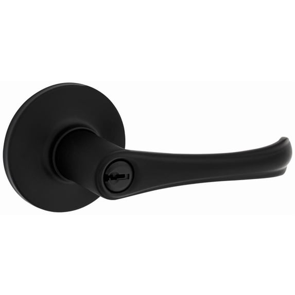 Amherst Grapevine Lever - Keyed - with Pin & Tumbler - Safe Lock, Matte Black