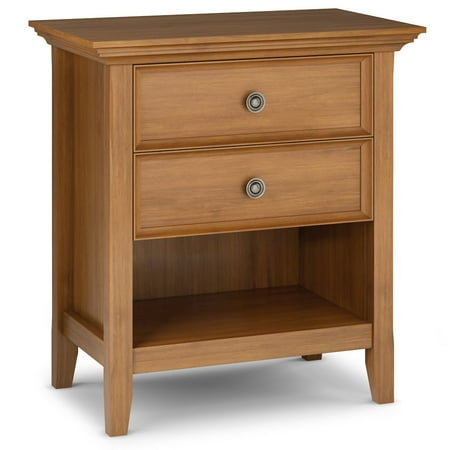 Simpli Home - Amherst Bedside Table - Light Golden Brown