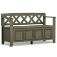 thumbnail image 1 of Amherst 48 inch Wide Solid Wood Transitional Entryway Bench in Farmhouse Grey, 1 of 14