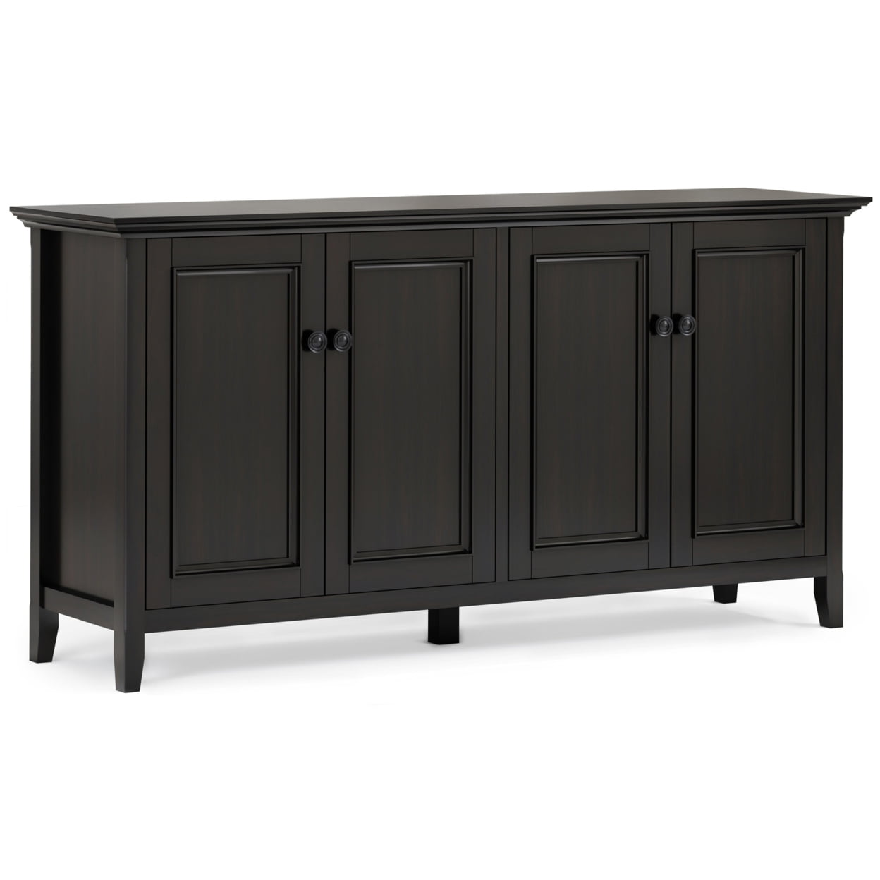 Amherst Brown Solid Wood 66" Traditional Storage Cabinet