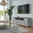 thumbnail image 1 of Amherst 72 inch Wide Solid Wood TV Stand in Fog Grey For TVs up to 80 inches, 1 of 14