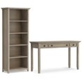 thumbnail image 1 of Simpli Home Amherst 54W Desk w/ Drawers and 30W x 70H 5 Shelf Bookcase, 1 of 12