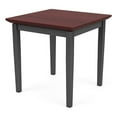 thumbnail image 1 of Amherst Steel Reception Waiting 20" End Table / Charcoal Steel / Mahogany, 1 of 1
