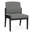 thumbnail image 1 of Amherst Steel Reception Waiting Armless Guest Chair / Black Steel / Light Gray, 1 of 3