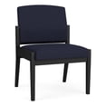 thumbnail image 1 of Amherst Steel Reception Waiting Armless Guest Chair / Black Steel / Navy Blue, 1 of 3
