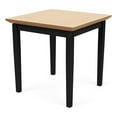 thumbnail image 1 of Amherst Steel Reception Waiting Room 20" End Table / Black Steel / Natural, 1 of 1