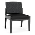 thumbnail image 1 of Amherst Wood Reception Armless Guest Chair / Black Wood / Dark Gray / Black, 1 of 5