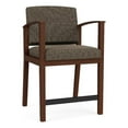 thumbnail image 1 of Amherst Wood Reception Waiting Room Healthcare Hip Chair / Walnut Wood / Brown, 1 of 4