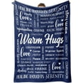 thumbnail image 1 of Amhlg Warm Hugs Healing Blanket - Cancer Gifts for Women Men, Get Well Soon Gift for Friend Family, Sympathy Inspirational Blanket, Soft Comfort Throw Blankets 50"x60", 1 of 6