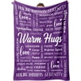 thumbnail image 1 of Amhlg Warm Hugs Healing Blanket - Get Well Gifts for Women After Surgery, Breast Cancer Gifts for Women Friends, Inspirational Blanket, Soft Comfort Throw Blankets 50"x60", 1 of 6