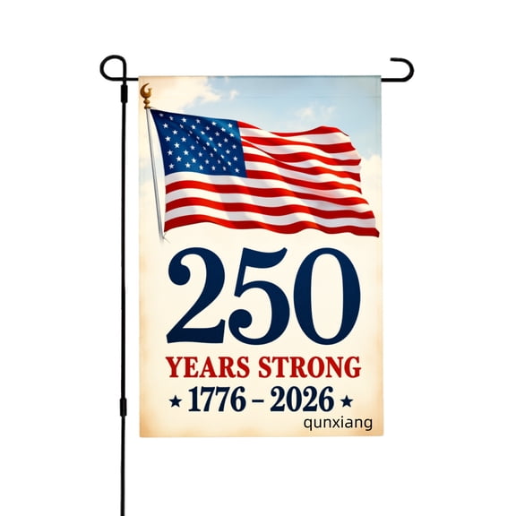 Amhnf American Flag 250 Years Strong 1776 2026 Independence Day Celebration Garden Flag For Home Outdoor Garden Yard Decor 12x18 inch
