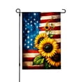 thumbnail image 1 of Amhnf American Flag With Sunflowers Garden Flag For Home Outdoor Garden Yard Decor 12x18 inch, 1 of 5