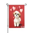 thumbnail image 1 of Amhnf Cute Shih Tzu Dog With Heart Balloons Welcome Garden Flag For Home Outdoor Garden Yard Decor 12x18 inch, 1 of 5