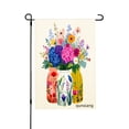 thumbnail image 1 of Amhnf Floral Bouquet In Colorful Jars Garden Flag For Home Outdoor Garden Yard Decor 12x18 inch, 1 of 5