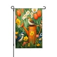 thumbnail image 1 of Amhnf Garden Flag With Birds And Flowers On Watering Can For Home Outdoor Garden Yard Decor 12x18 inch, 1 of 5