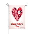 thumbnail image 1 of Amhnf Happy Mothers Day Floral Heart Garden Flag For Home Outdoor Garden Yard Decor 12x18 inch, 1 of 5