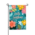 thumbnail image 1 of Amhnf Hello Sunshine Floral Garden Flag For Home Outdoor Garden Yard Decor 12x18 inch, 1 of 5