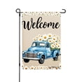 thumbnail image 1 of Amhnf Welcome Blue Truck With Daisies Garden Flag For Home Outdoor Garden Yard Decor 12x18 inch, 1 of 5