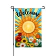 thumbnail image 1 of Amhnf Welcome Sunflower Garden Flag With Colorful Flowers For Home Outdoor Garden Yard Decor 12x18 inch, 1 of 5