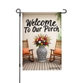 thumbnail image 1 of Amhnf Welcome To Our Porch Garden Flag For Home Outdoor Garden Yard Decor 12x18 inch, 1 of 5