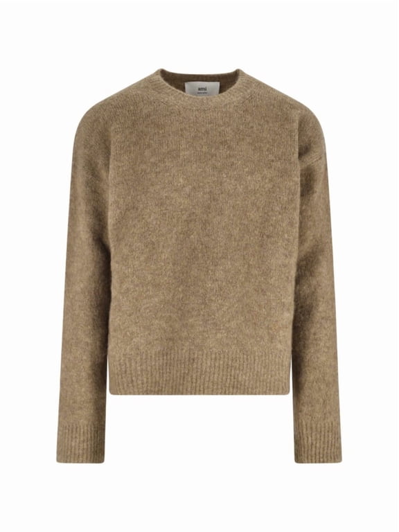 Ami Classic Brown Sweater With Timeless Appeal (Men's)