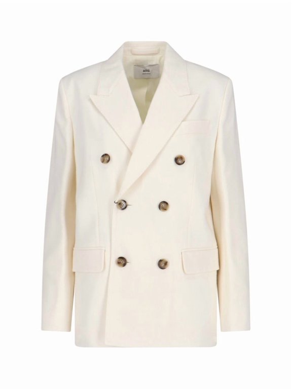 Double-Breasted Blazer – White (Women's)