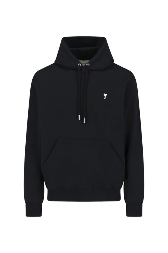 Black Ami De Coeur Cotton Hoodie (Men's)