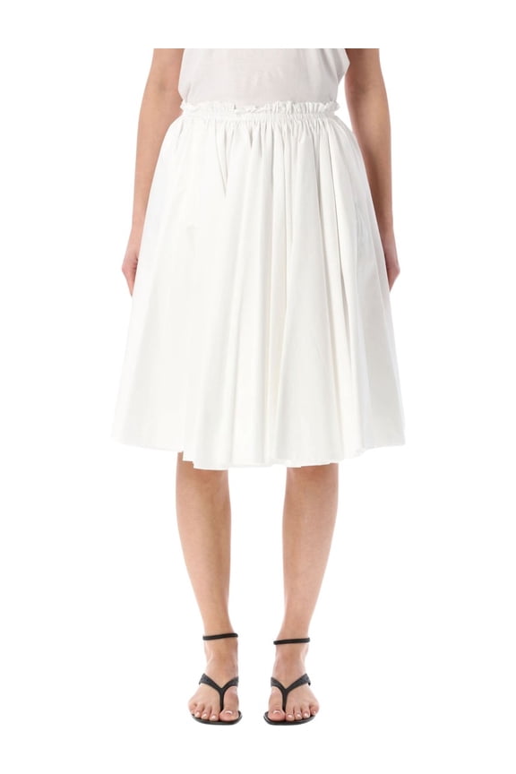Corolla Flared Corolla Cotton Midi Skirt (Women's)