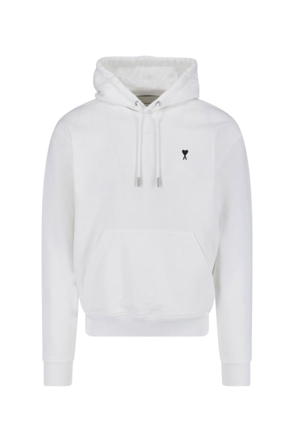 White Kangaroo Pocket Hoodie (Men's)
