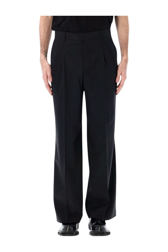 Double Front Pleat Wool Pants (Men's)
