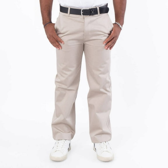Ami Paris Men's Beige Ami Paris Straight Chino Trousers, Size X-Large