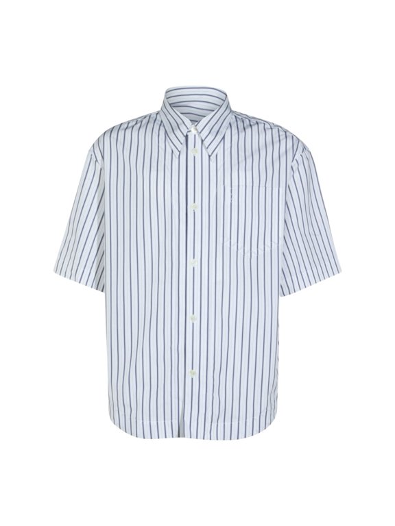 White Cotton Short Sleeves Casual Shirt (Men's)