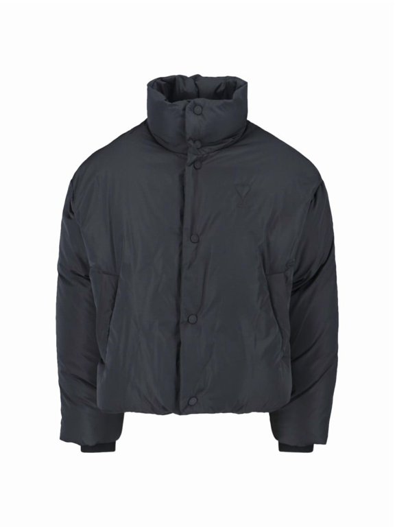 Sleek Black Jacket With Structured Silhouette (Men's)