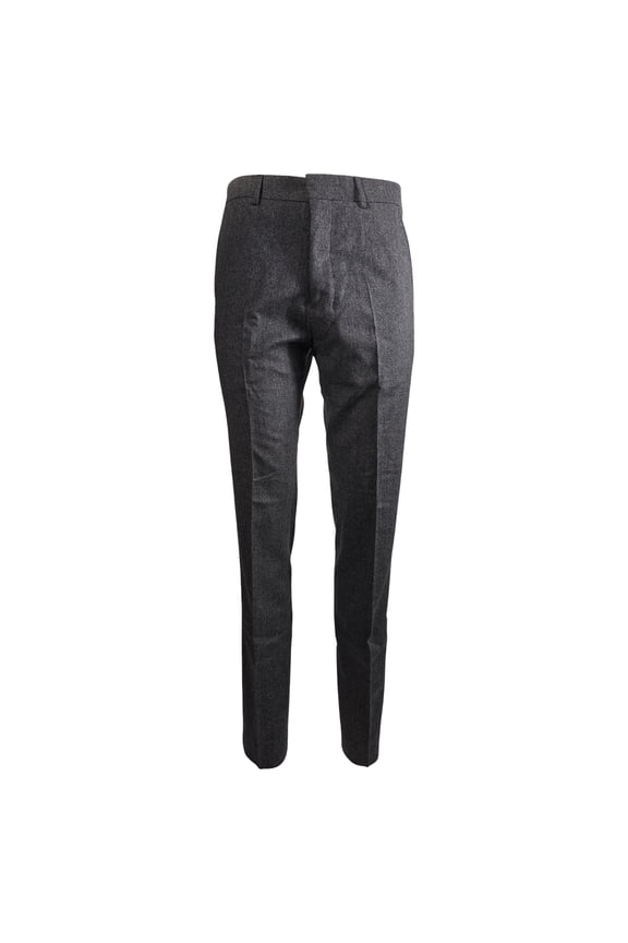 Pre-Owned Ami Slim-Fit Trousers in Grey Wool
