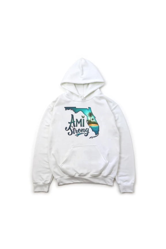 Ami Strong Community Unity Support Strength Graphic Message Hoodie, for men & women, up to size 5XL