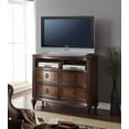thumbnail image 1 of Amiable Wooden TV Console, Dark Walnut Brown, 1 of 1