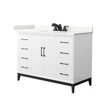 Wyndham Collection Wch818148s-Qtz-Us3mxx Amici 48" Free Standing Single Basin Vanity Set -