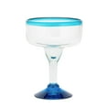 thumbnail image 1 of Amici Home Aqua Rim Margarita Glass, 15-Ounce, 1 of 1